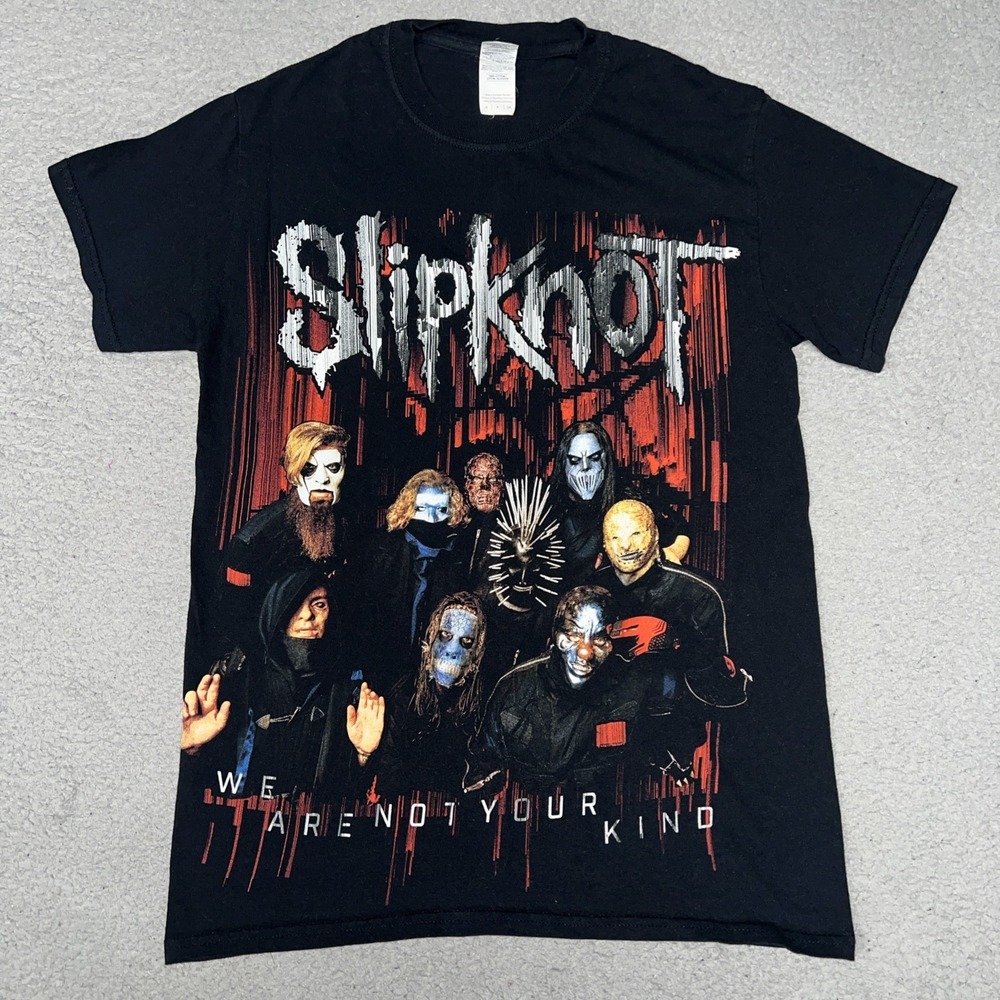 Slipknot We Are Not Your Kind Tour T Shirt Men's Sz S Black 2-Side Band Tour Tee